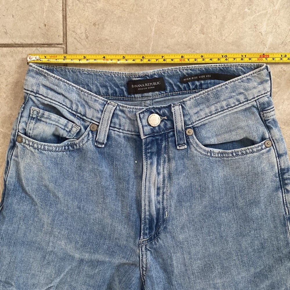 Banana Republic High-Rise Wide Leg Cotton Jeans - Picture 5 of 9
